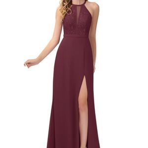 Azazie Cabernet dress size A8